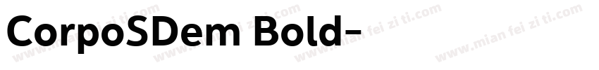 CorpoSDem Bold字体转换